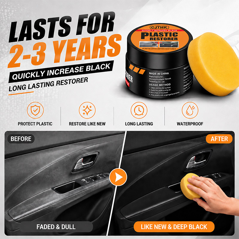 Car Plastic Restorer Back To B - Leather Cleaner Interior ulasan dan harga