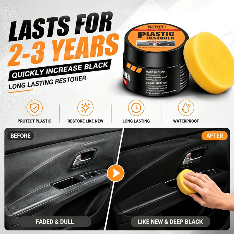 Car Plastic Restorer Back To B - Leather Cleaner Interior ulasan dan harga